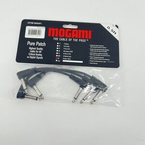 Mogami Pure Patch Pedal/Effects Cables‎ - 3 Pack 18 in.